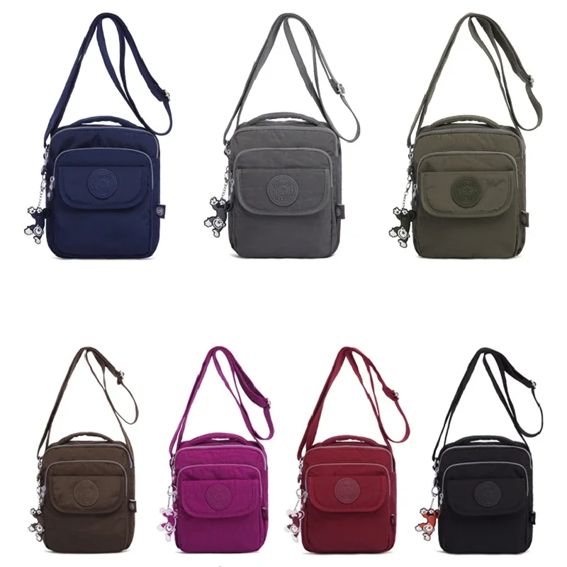 Nylon Messenger Shoulder Bag for Men and Women