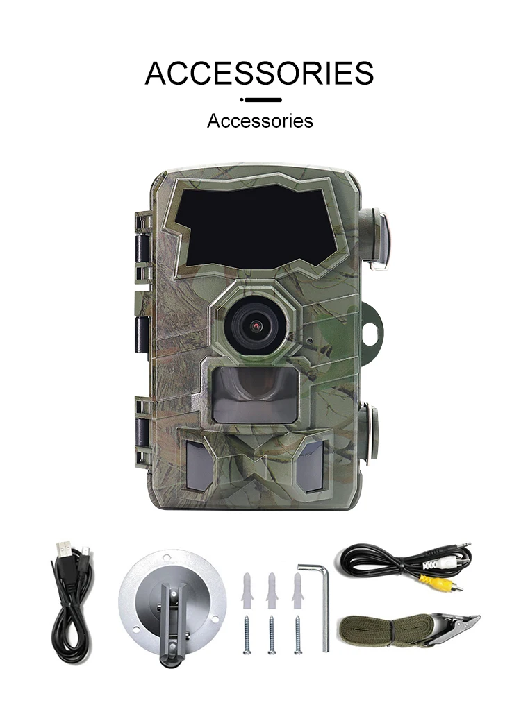 Outdoor WiFi Trail Camera Bluetooth 4K 32MP Game Camera 850NM Night Vision Motio