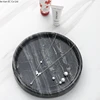 Ancient style natural cave stone decoration tray European style marble plate Round storage tray Dessert plate trays decorative 3