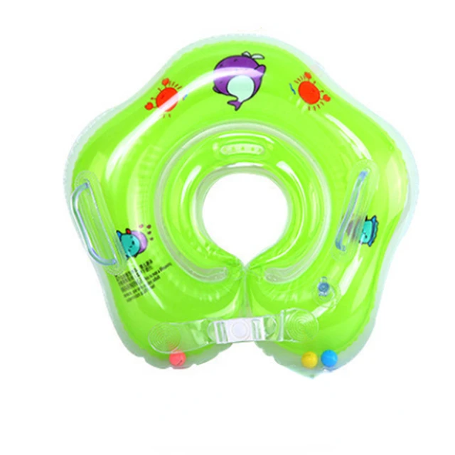 Summer Newborn Swimming Inflatable Neck Ring Baby Special Swimming Equipment Children's Double Balloon Swimming Ring Props 4