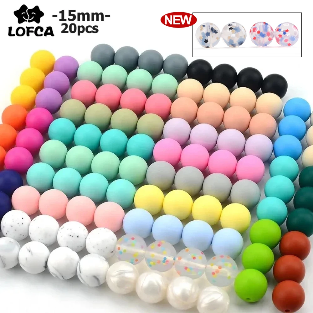 Silicone Beads Jewelry Making  Colorful Silicone Round Beads - 15mm  20pcs/lot - Aliexpress