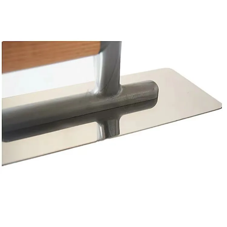 Professional Concrete Plaster Trowel for Wall Plastering Skimming Trowel Building Drywall Tools with Smooth Wooden Handle 4