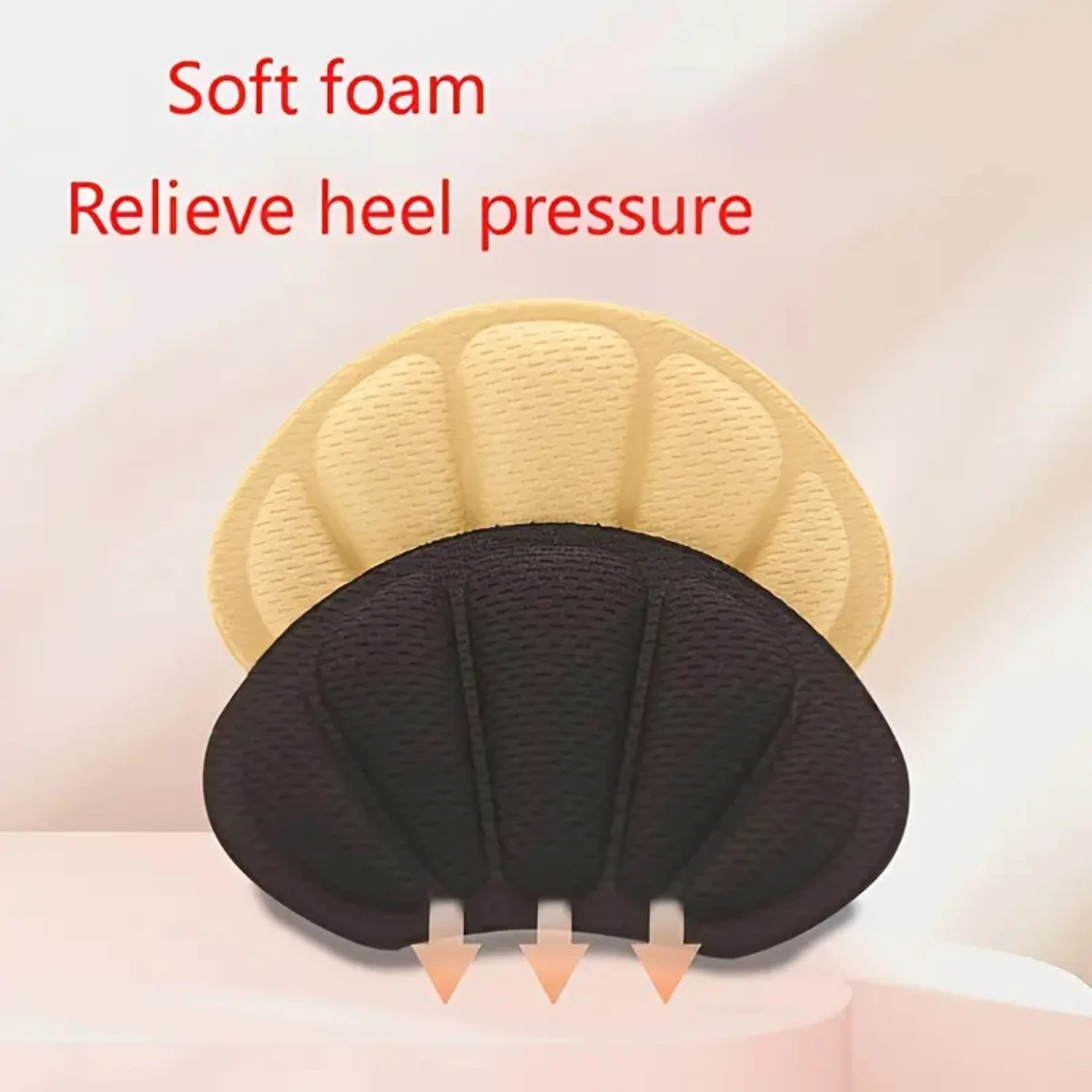 Heel Sticker for Reducing Shoe Size, Anti-abrasion Half-Size Heel Pad-Prevents Pain and Blisters, Comfortable and Durable Padd