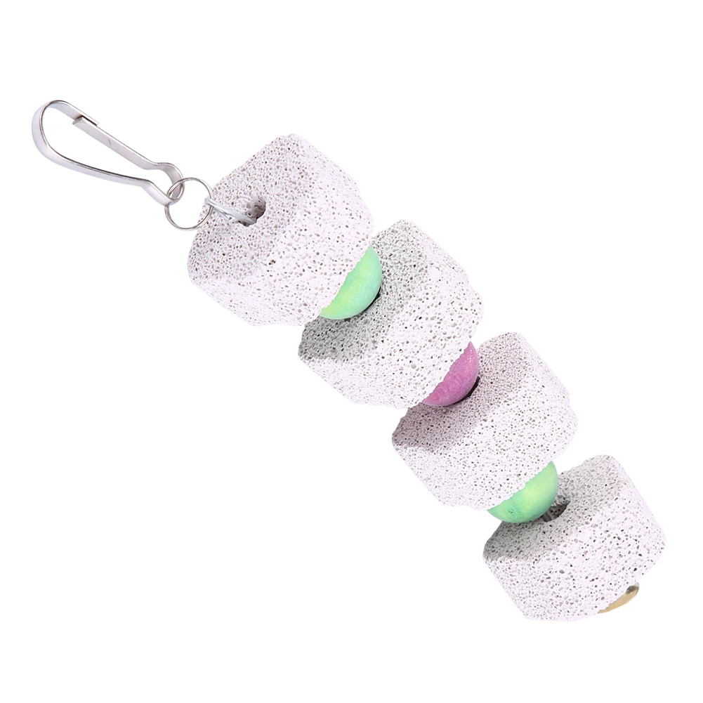 Parrot Grinding Stone Parrot Bird Teeth Grinding Stone Mouth Molar Cage Hamster Chinchilla Hanging String Chewing