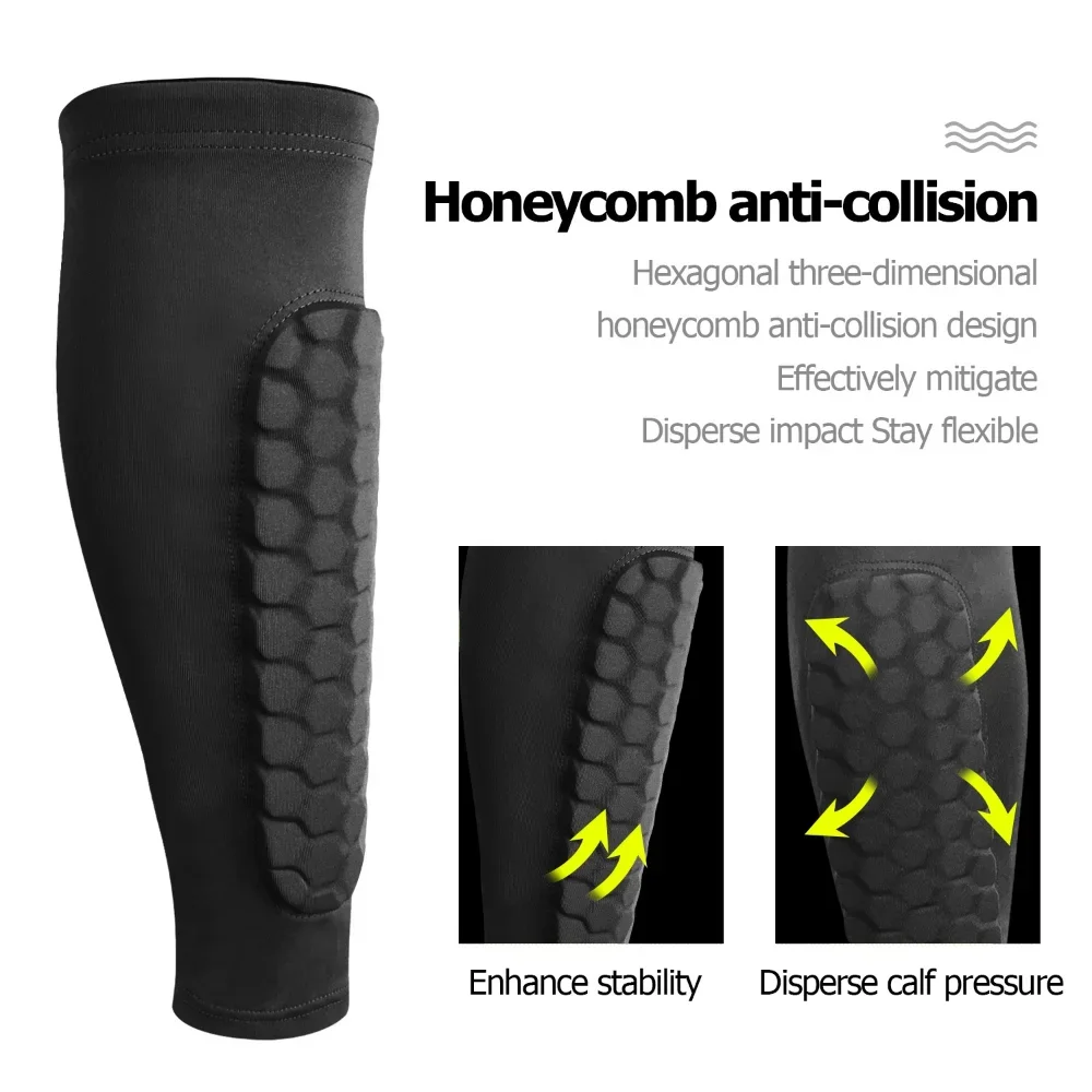 Soccer Shin Guards Honeycomb Football Shields Sports Legging Shinguards Leg Sleeves Protective Gear Shank Protector