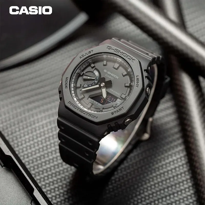 Casio GA-2100 Men Watch G-SHOCK Series Multifunctional Dual-dial Stopwatch Week Double Display Outdoor Sports Waterproof