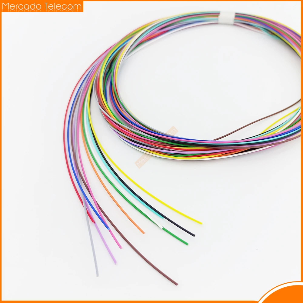 12 colored SC pigtail 1M/1.5mtr SM 9/125um 0.9mm optical fiber cable ftth A class ferrule