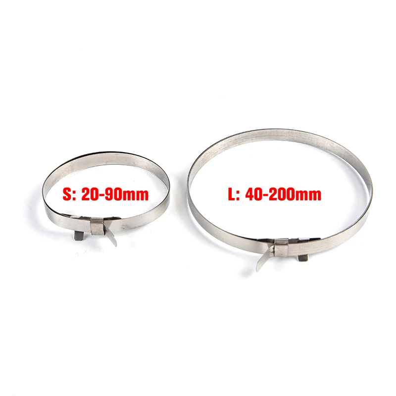 

4X Axle CV Joint Boot Clip Kit Stainless Steel Cable Tie Driveshaft Retain Clip Auto Crimp Banding Boot Clamp Car Part Accessory