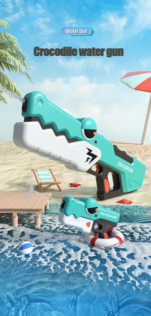 Pistola de agua de cocodrilo, pistolas de agua eléctricas