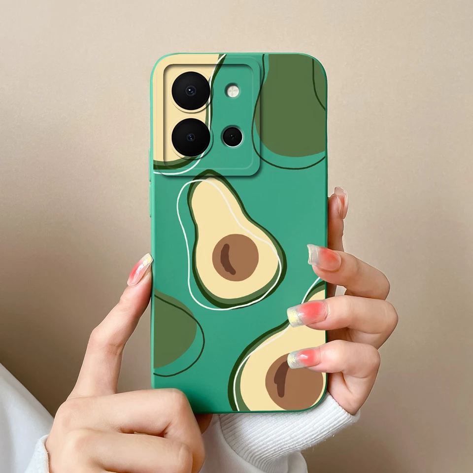 Mountain Flower Avocado Liquid Antifouling Protective Anti-drop Simplicity Phone Cover