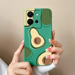 Mountain Flower Avocado Liquid Antifouling Protective Anti - drop Simplicity Phone Cover for Vivo Y36 4G (Russia) (TYG27)