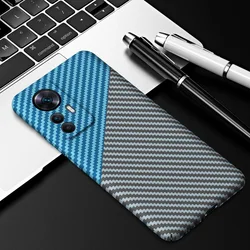 Ultra-Thin Carbon Fiber Matte Soft Touch Protective Case for Redmi K60E (Blue Gray)