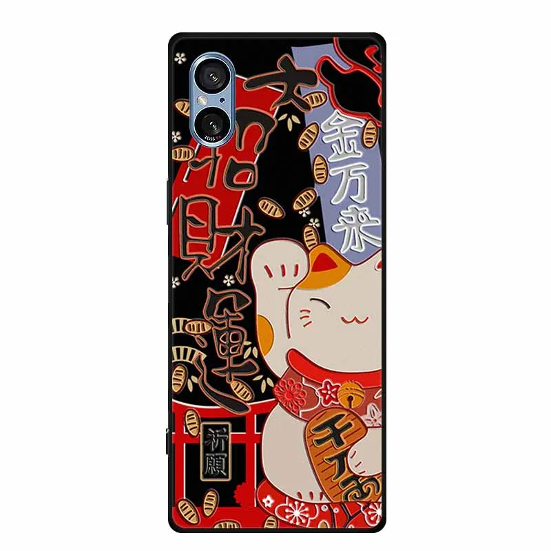 3D Relief Black Silicone Soft Back Cover Case