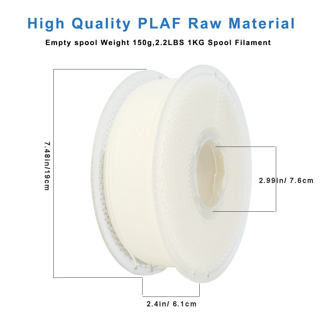 PLA1KG 필라멘트 1.75mm 야광 노란색, 500mm/s 고속 인쇄, 어둠 속에서 빛나는 3D 프린터 필라멘트 1kg 스풀, 치수적