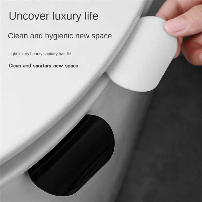 

Toilet Lid Lifter Seat Handle Holder Non-dirty Hand Uncover Toilet Lid Lift Tool Seat Ring Flapper Bathroom Sanitary Closestool