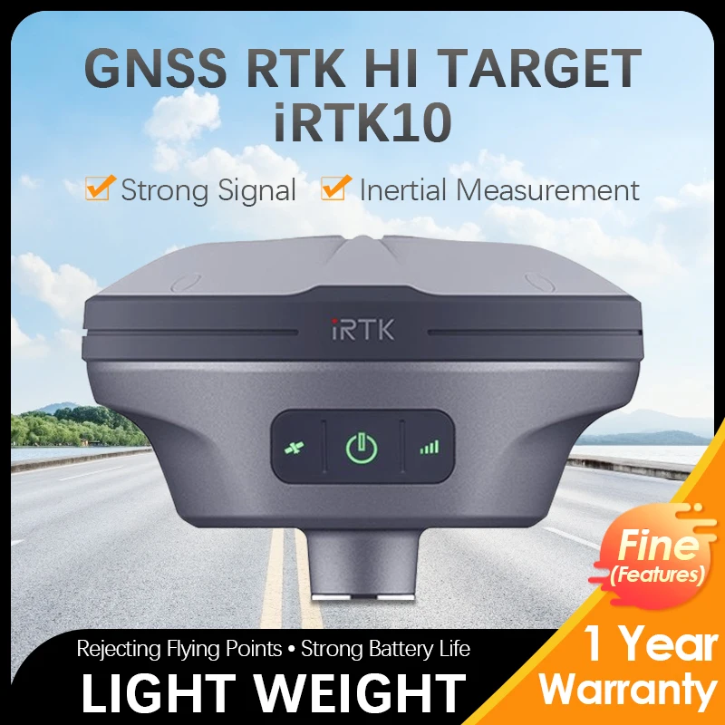 

GNSS Receiver RTK GPS iRTK10 Base And Rover Complete Set Land Survey Equipment High Precision Measurement Positioning