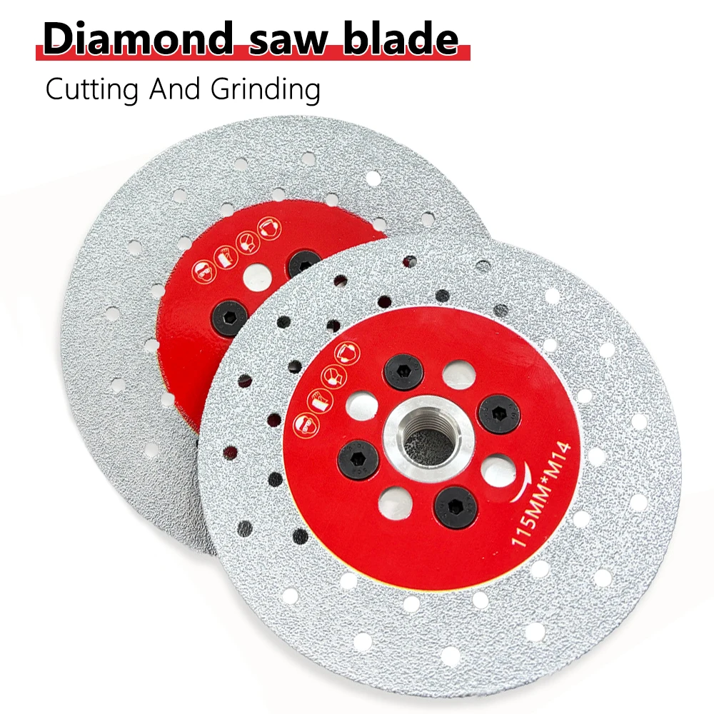 M14 Electroplated Diamond Cutting Disc Wheel Both Sides Galvanized Grinding Saw Blade For Marble Granite Ceramic Tile - 1420 - View #7