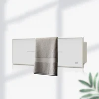 220V Electric Towel Warmer White Clothes Towels Dryer Towel Rack Rail Constant Temperature 1