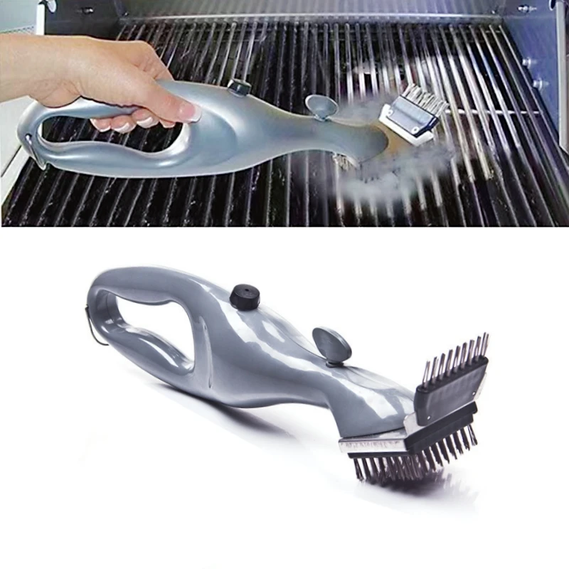 Barbecue Grill Cleaning Brush BBQ Tools Cleaner Scraper Portable Steam