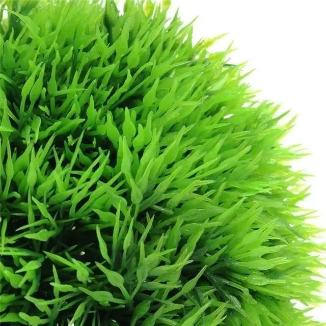 Artificial Aquarium Aquatic Plastic Plants Grass Ball Fish Aquarium Ornamental Chlorella Prospects Grass Decoration 3