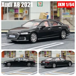 JKM 1/64 Audi A8 Volkwagen SUV Bugatti Volkswagen Alloy Car Model Enthusiasts Collection Toys Diecast Vehicle Replica For Gifts