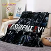 3D Lastest Horro Games R-Resident Evil Soft Flannel Blankets,Throw Blanket Comfortable for Picnic Beds Sofa Home Bedroom Kids 1