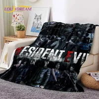 3D Lastest Horro Games R-Resident Evil Soft Flannel Blankets,Throw Blanket Comfortable for Picnic Beds Sofa Home Bedroom Kids 1