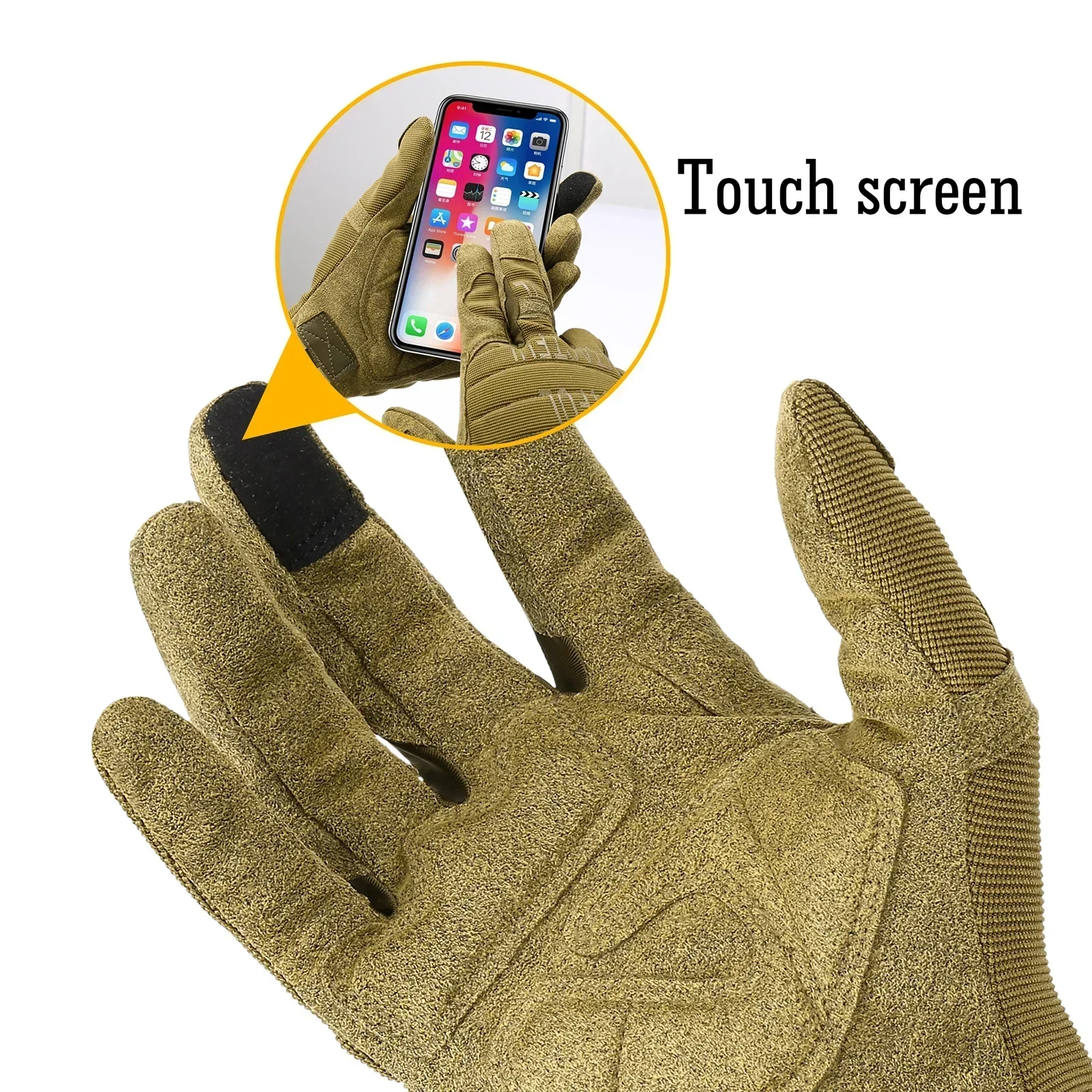 Motorcycle Gloves Motorcycle Full Finger Gloves Protective Gear Pit Biker Riding Motorbike Moto Enduro Motocross MTB BMX Cycling Racing Glove Men
