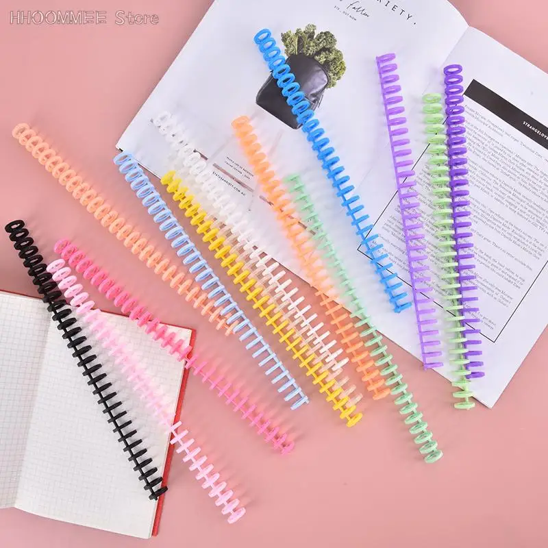 Loose-leaf Paper Book Scrapbook Album Binder Spiral A4 Notebook Binding Clips 3.7*28.7CM 30 Holes Circles Ring 10Pcs plastic binding rings metal ring binder metal binder ring loose leaf binding coil book binding supplies plastic binding coil loose leaf binder clips