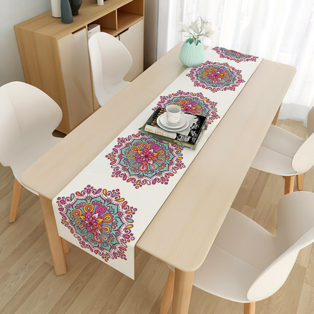 Eid al-Fitr Muslim Eid Decoration Tablecloth Moon Festival Home Long Tablecloth Placemat Mubarak Decorative Tablecloth