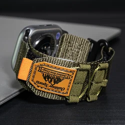 Nylon Canvas Sport Strap for 38 40 41MM (Arm Green)