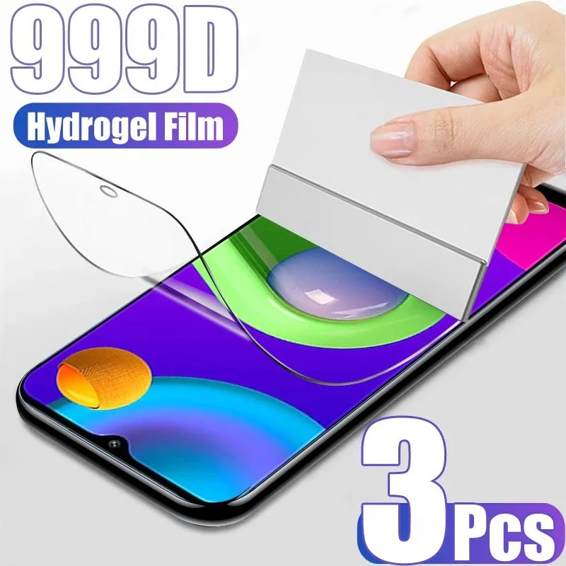 

3PCS Hydrogel Film For Samsung Galaxy M12 M13 M14 M21 M31S M51 M32 M42 M62 M33 M52 M54 M53 5G Screen Protector Film