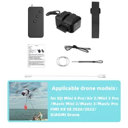 Multifunctional Drone Airdrop System for Fishing, Life Rescue, and Gift Delivery (500m distance)