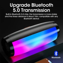 

Wireless Speaker Bluetooth-compatible Speaker Microlab Portable Speaker Powerful High Outdoor Bass TF FM Radio with LED Light