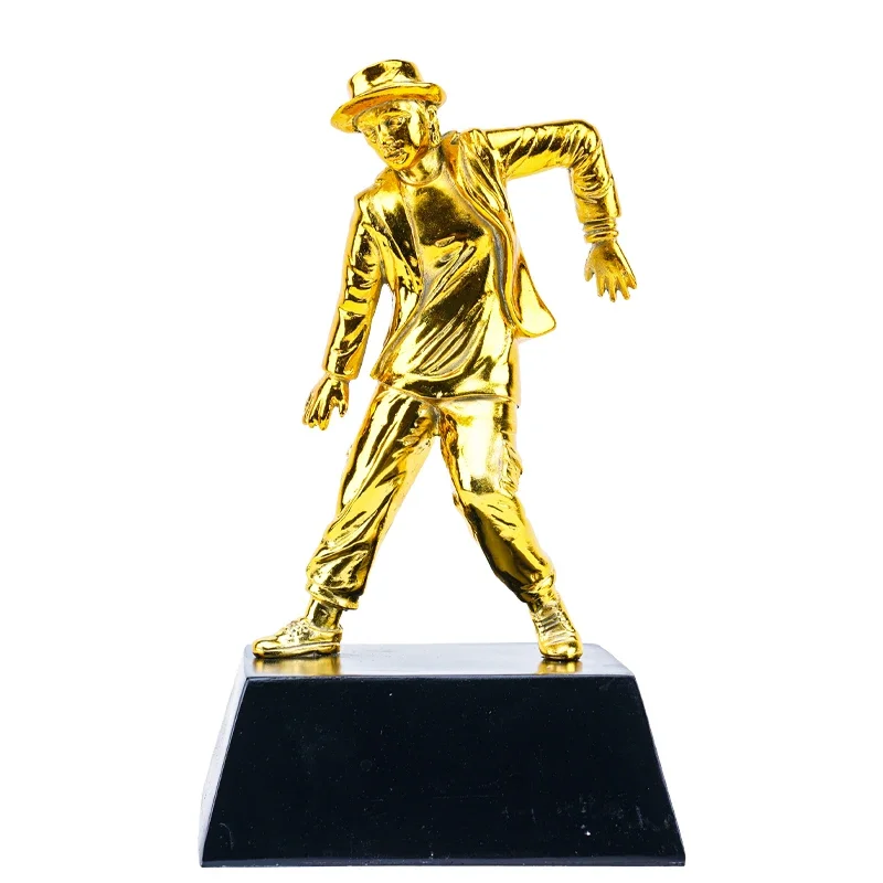 Customized Creative Outstanding Street Dance Resin Trophy, Craft Gift Lettering, Excellent Awards Ceremony, Home Decoration, 1Pc