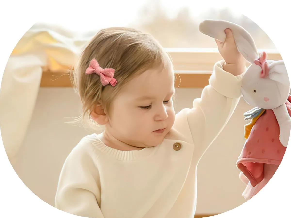 10/20 Stück Boutique Mini-Babyschleifen aus Baumwolle, 2 Zoll Haarschleifen, rutschfeste, vollständig gefütterte Alligator-Clips für Babys und Kleinkinder – Detail 9