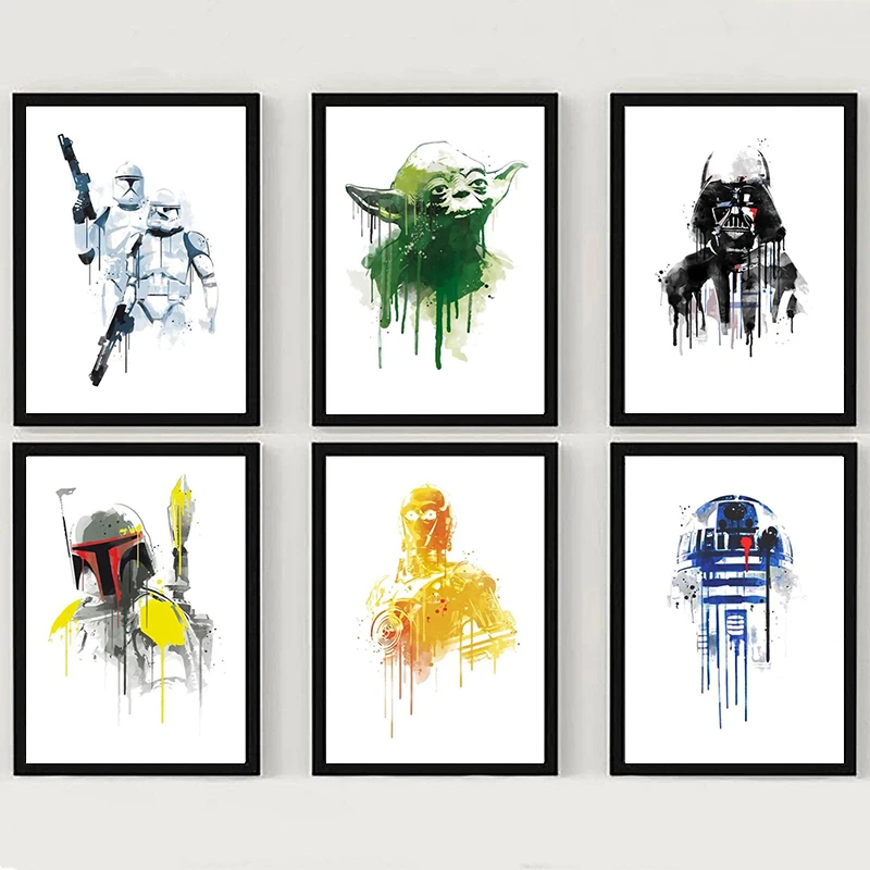 Darth Vader Watercolor Painting