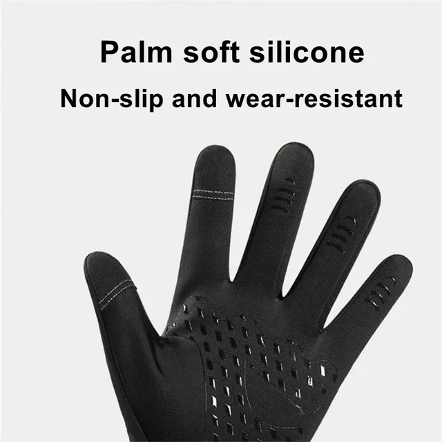 Waterproof Cycling Gloves Winter Touch Screen Bicycle Gloves Outdoor Scooter Windproof Riding Motorcycle Ski Warm Bike Gloves 5
