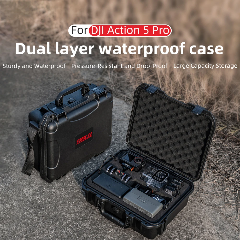 Hard Carrying Case for DJI Action Pro Waterproof Safety Handbag