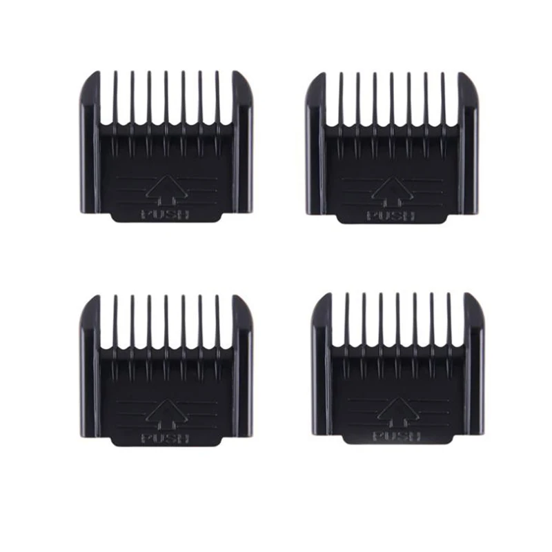 

Electric Clipper Accessories,4Pcs Cut Clipper Limit Comb Guide Attachment Size Barber Replacement(3mm,6mm,9mm,12mm)