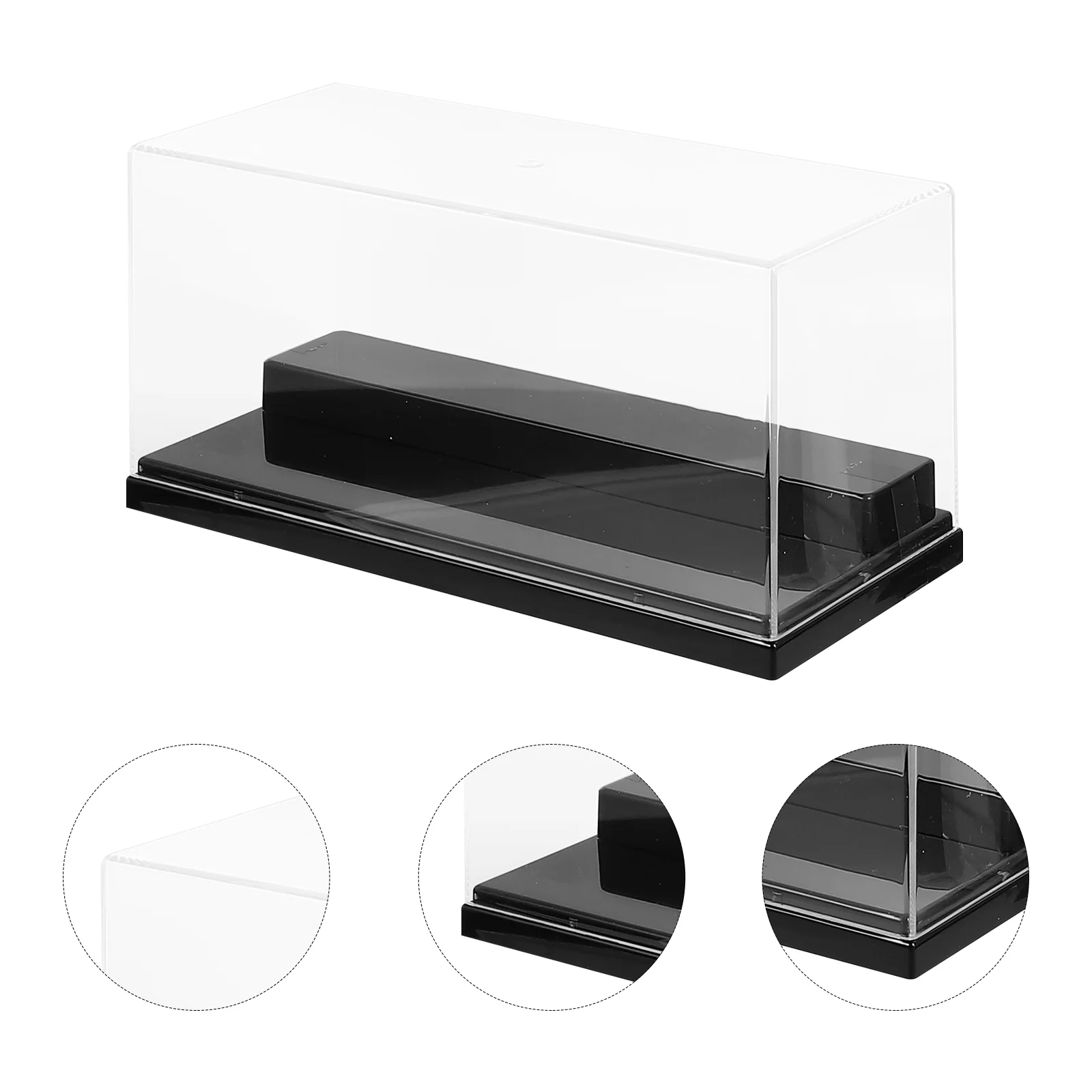 

Clear Display Case Storage Cube Organizer Assemble Countertop Box Protection Showcase for Action Figures Toys