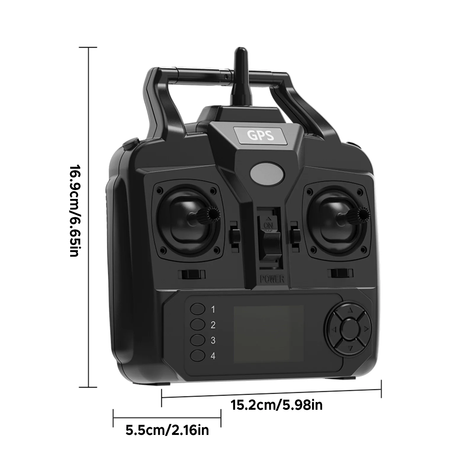Télécommande pour bateau RC pêche V020 - Portée 500m LCD