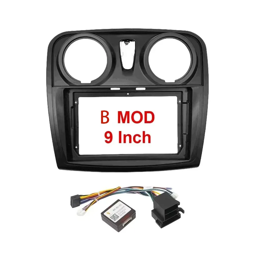 Radio Installation Frame 9 Inch 10 Inch Car Frame Fascia Adapter Android Radio Dash Fitting Panel Kit for Renault Logan Sandero Duster Symbol 2012-