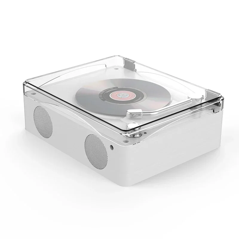 충전식 내장 스피커 HIFI 음악 플레이어, 레트로 CD 플레이어, 블루투스 5.0, USB 무손실 재생 CD
