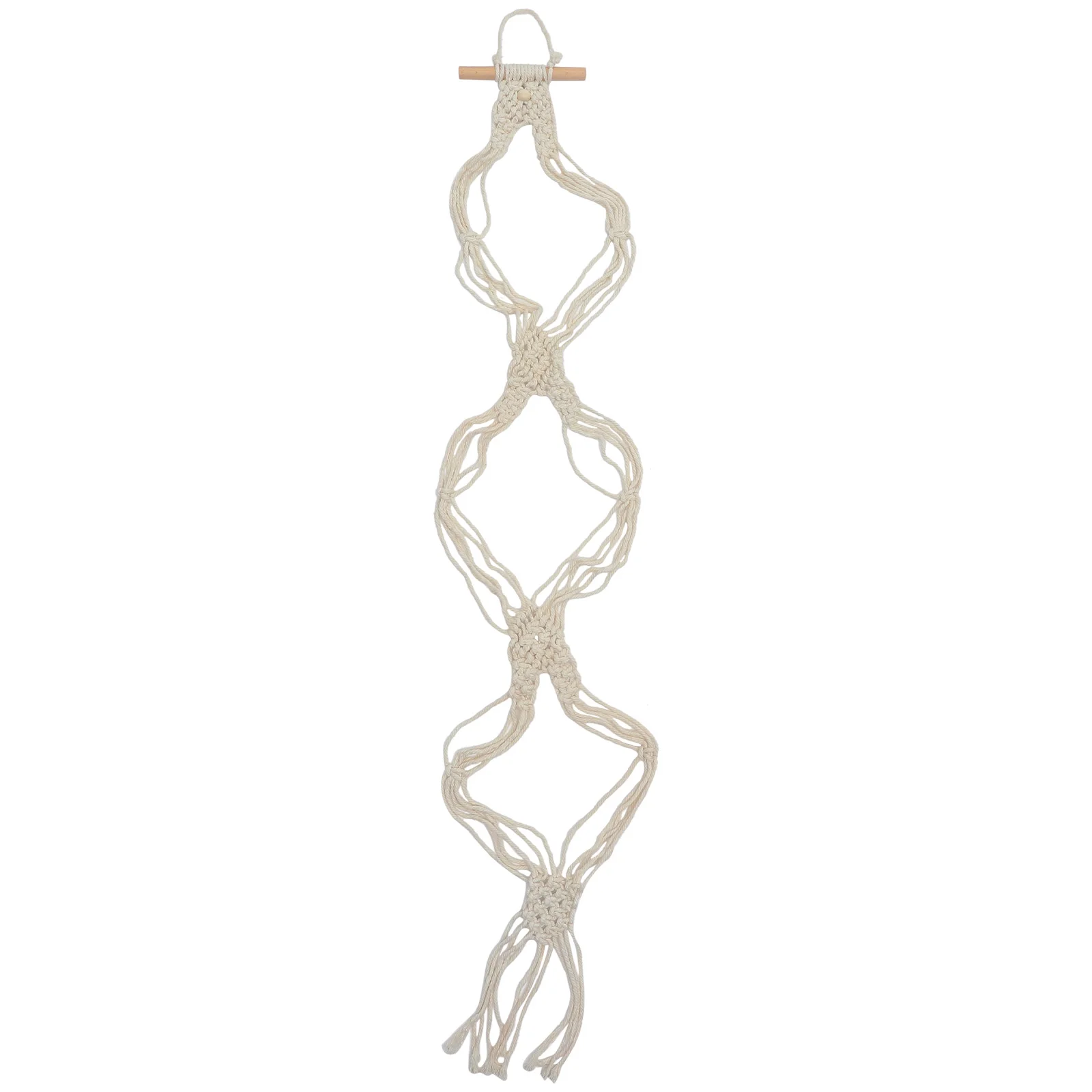 Boho Decor Rope Hat Hanger Cotton Storage Holder Hangers for Wall Coat Macrame Organizer Woven Rack Miss