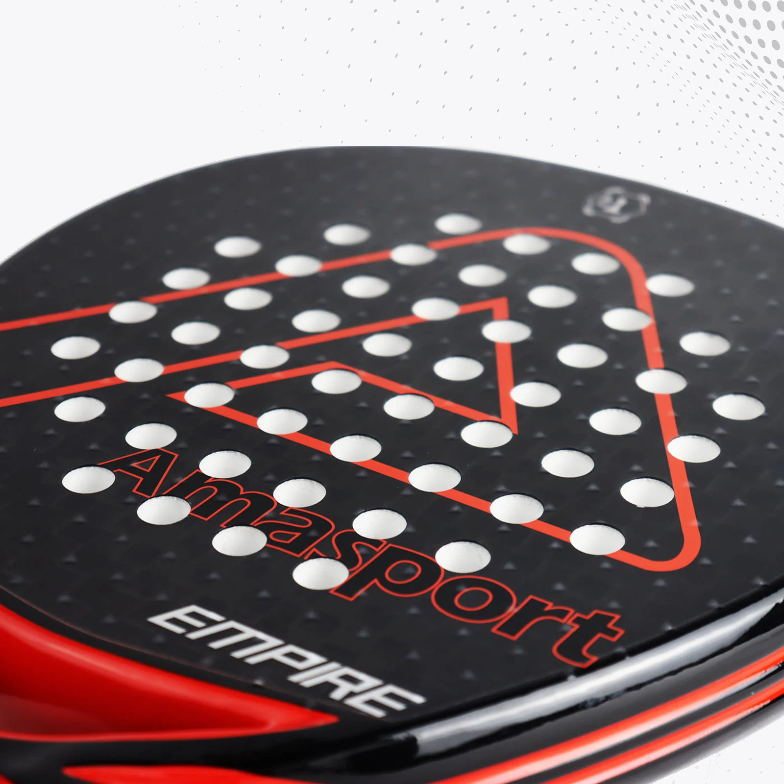 AMA SPORT Padel Racket 3K/12K/18K Carbon Fiber Adult Water Drop Professional Soft EVA Surface High Balance Sports Paddl