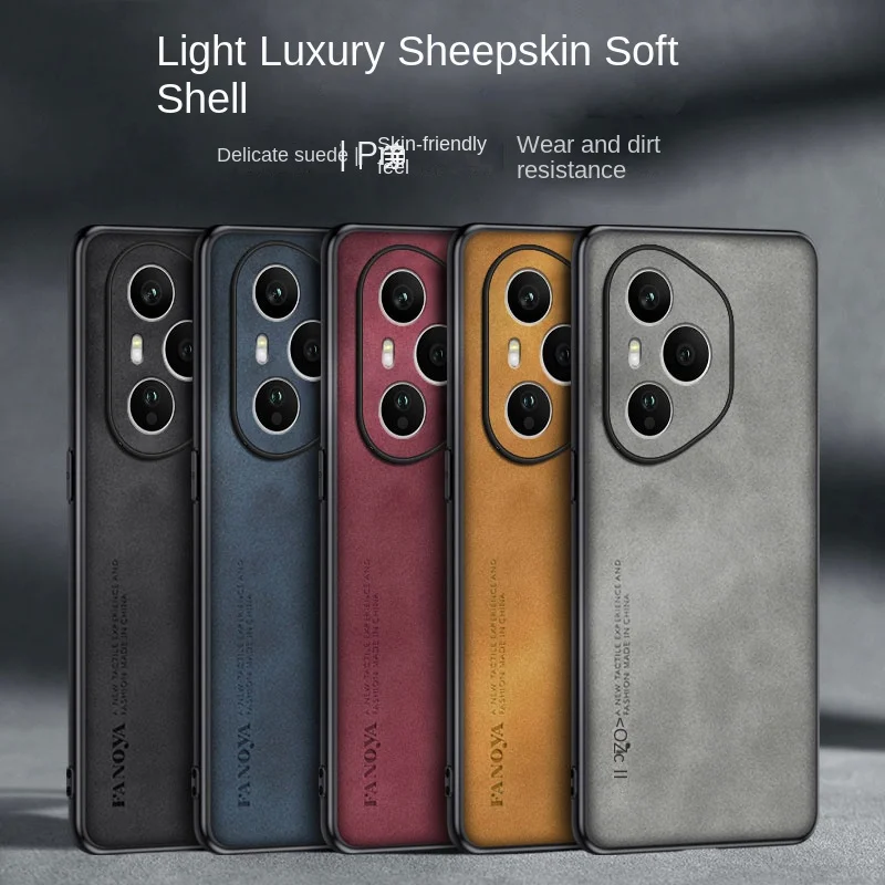 Premium Silicone Bumper PU Leather Matte Back Cover