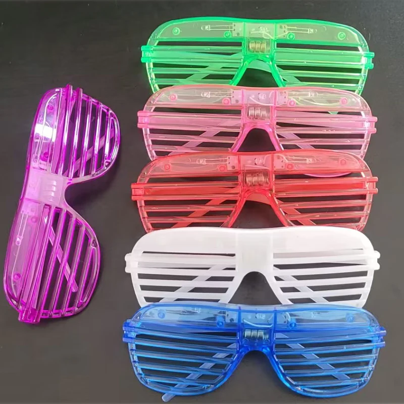 Glow Sunglasses Glow Glasses 10/20/30/40/50 Pcs Party Glow in the Dark Glasses Light Up LED Glasses Neon Party Favors Sunglass Adults Supplies