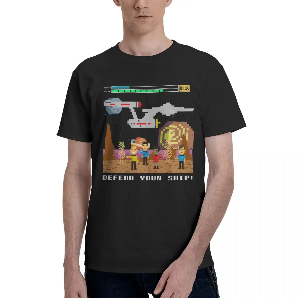 

Мужская футболка Pixel Art, 100% хлопок, с коротким рукавом