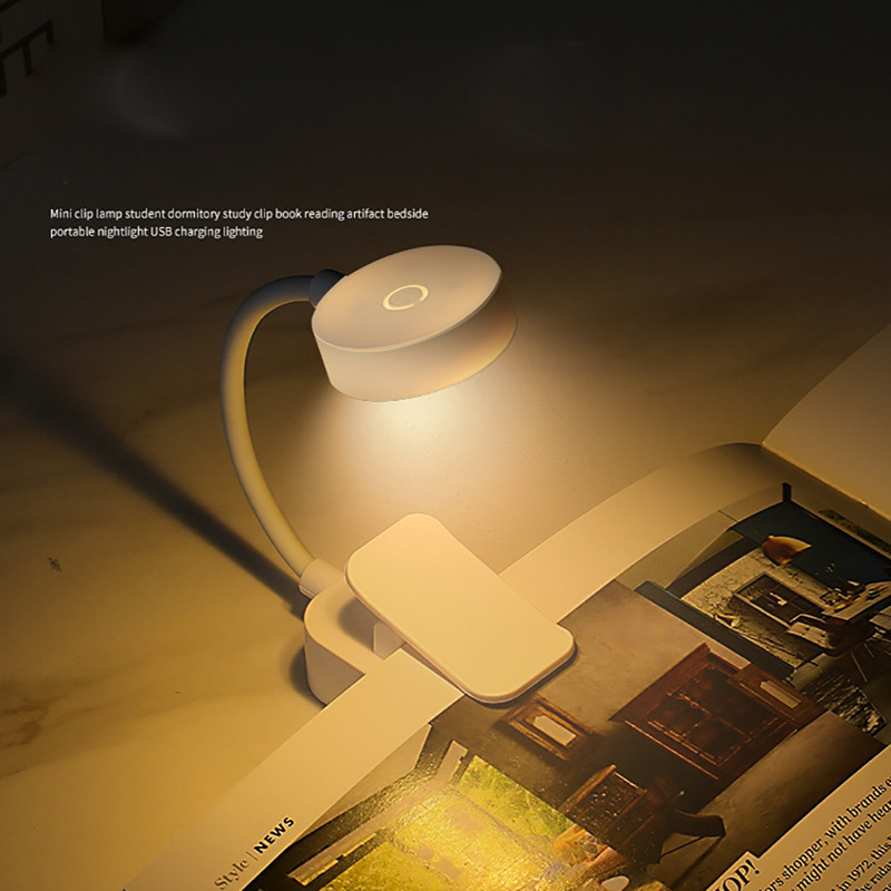 Portable LED Book Lights Eye Protection Night Light Mini 360Â°Clip-On Desk Reading Battery Lamp Travel Bedroom